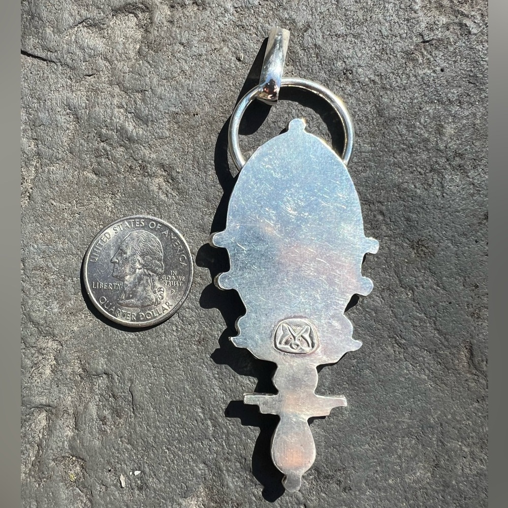 Artisan Ocean Jasper & Opal Pendant - Picture 5 of 5